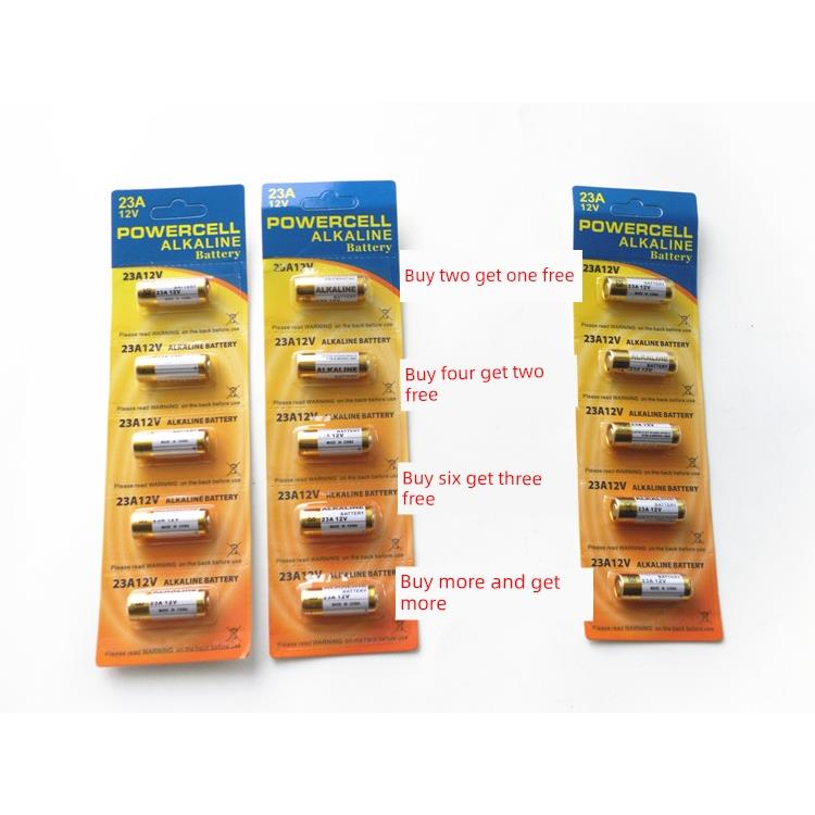 12v23安电池23a/27a12V门铃防盗器电动车库道闸卷帘门遥控器专用