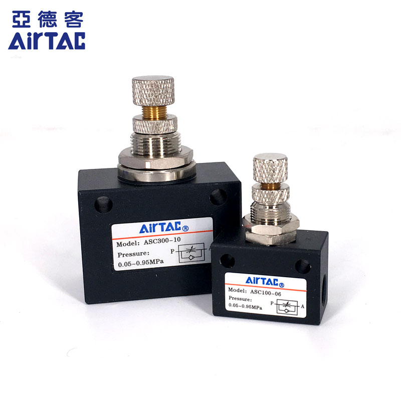 原装亚德客气动单向节流阀ASC100-06ASC200-08ASC300-10/15调速阀