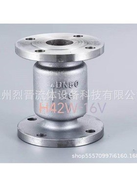 2205双相钢H42W-16V法兰止回阀水开关立式升降式单向阀逆止阀门