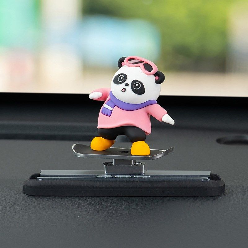 车载滑板熊公仔摆件滑动卡通仪表台摇摆小熊悬浮屏摆件动动熊装饰,工业油品/胶粘/化学/实验室用品,实验室漏斗,淘宝优惠券,粉丝福利购,淘宝优惠卷
