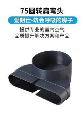 PVC新风安装材料配件地送风风管管道三通弯头分风箱过梁器扁管