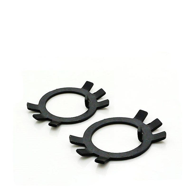 黑色垫片带脚止退垫圈六爪垫圈挡圈垫片圆螺母用止动垫圈M10-M100