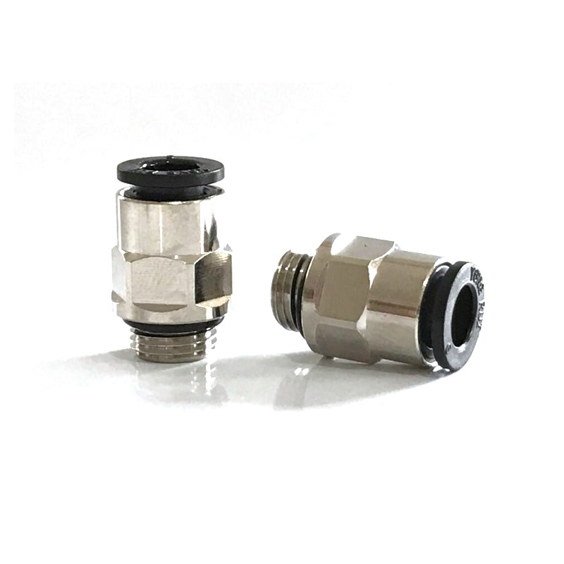 快插直通接头PC6-G1/8 8-G1/4/PC10-G3/8终端快速气管G螺纹气嘴