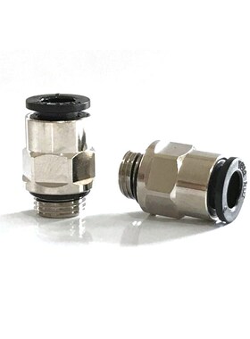 快插直通接头PC6-G1/8 8-G1/4/PC10-G3/8终端快速气管G螺纹气嘴
