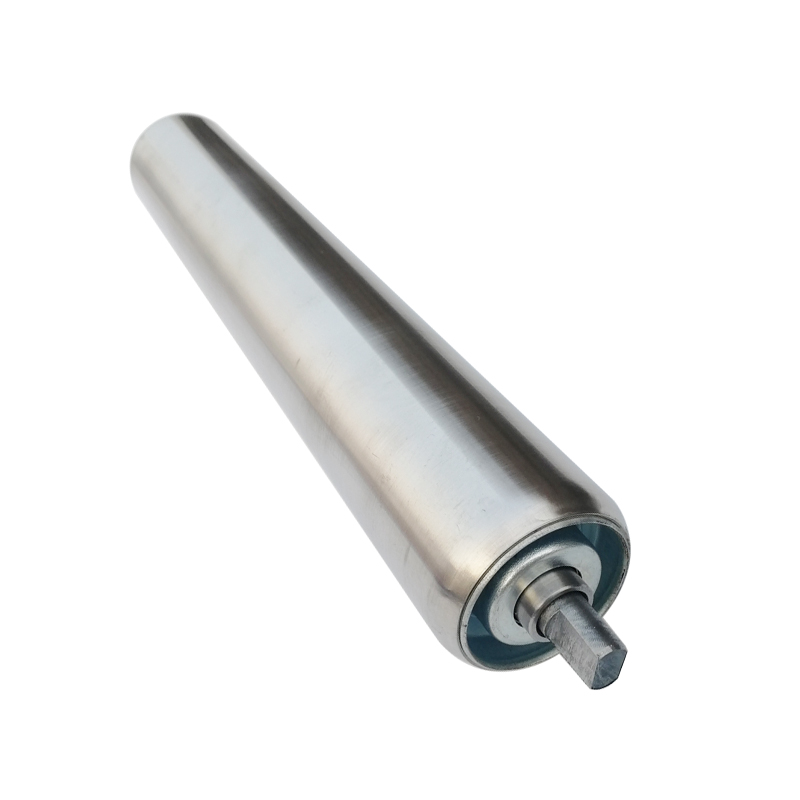 动力输送滚筒单双排链轮滚筒强制辊筒积放式滚筒包胶套胶滚筒滚轴