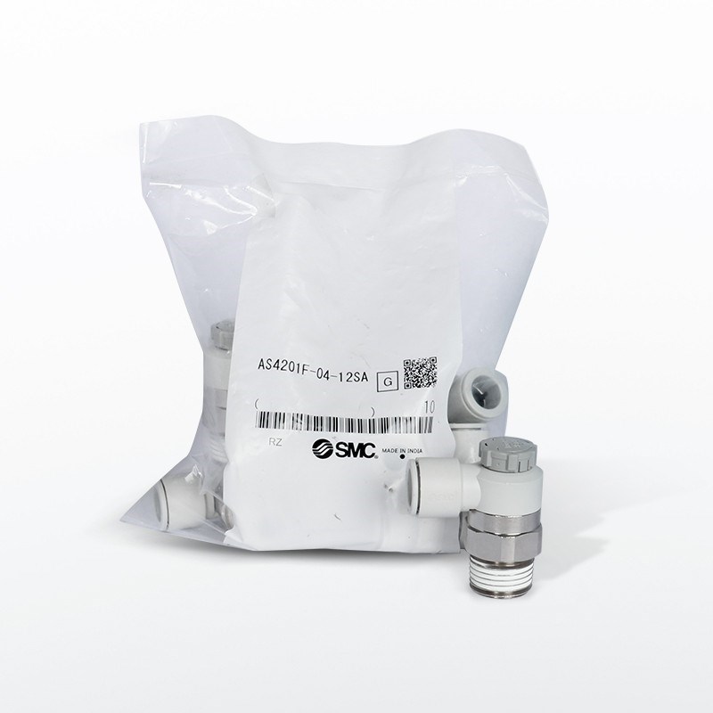 SMC节流阀调速接头AS1201F/2201F-M5/01/02-04A/06A/08SA气缸原装