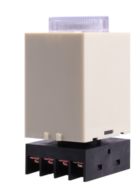 ST3PF断电延时带刻度时间继电器 定时延时时间继电器DC12V AC220V