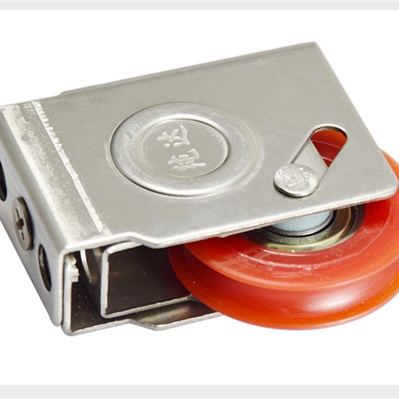 老式90型铝合金门窗滑轮828型推拉窗户移门滚轮子不锈钢7376轱辘