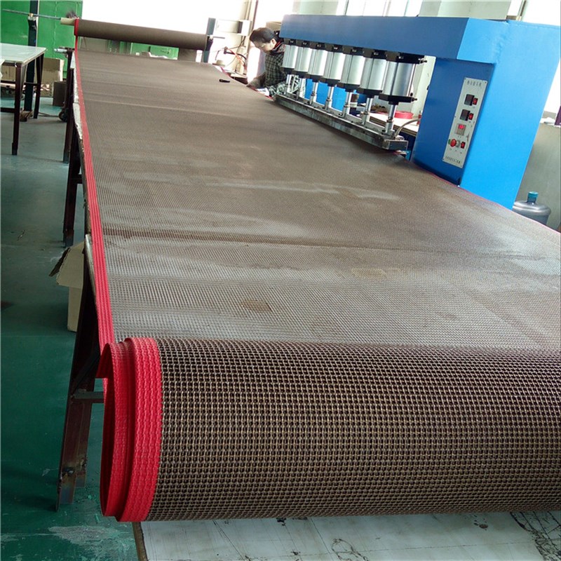 铁氟龙网格耐高温传动带特氟龙网带烘箱隧道炉输送带耐磨绝缘定制