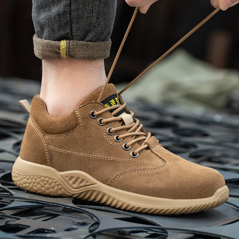 森诺克劳保鞋男士款防砸防刺穿工作防臭轻便透气钢头夏季工地钢板