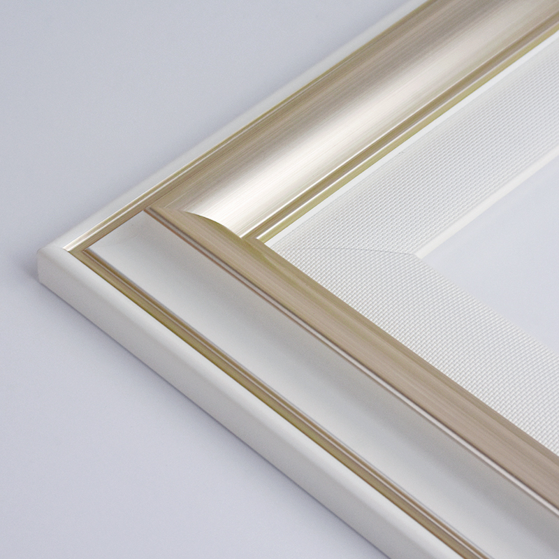 影楼婚纱照放大相框香槟色洗照片装框结婚照全家福挂墙定制大尺寸