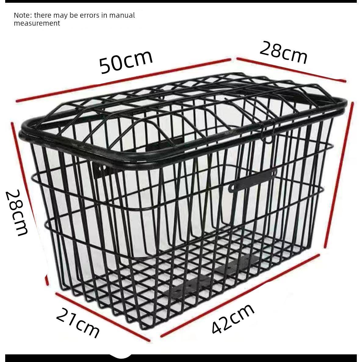 踏板车防水加粗车筐电动车自行车后置单车篮电瓶车篓配件防水学生