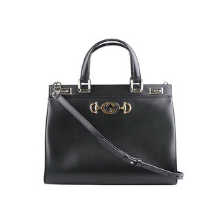 中古9新GUCCI古驰ZUMI牛皮中号斜挎包564714二手奢侈品包包