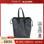 中古9新LV路易威登CABAS LIGHTECLIPSE黑花托特二手奢侈品包包