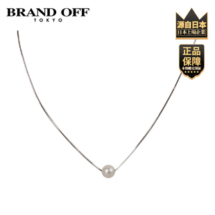 39.5cm 单颗珍珠项链18K白金35.5 「9.5新」TASAKI 塔思琦