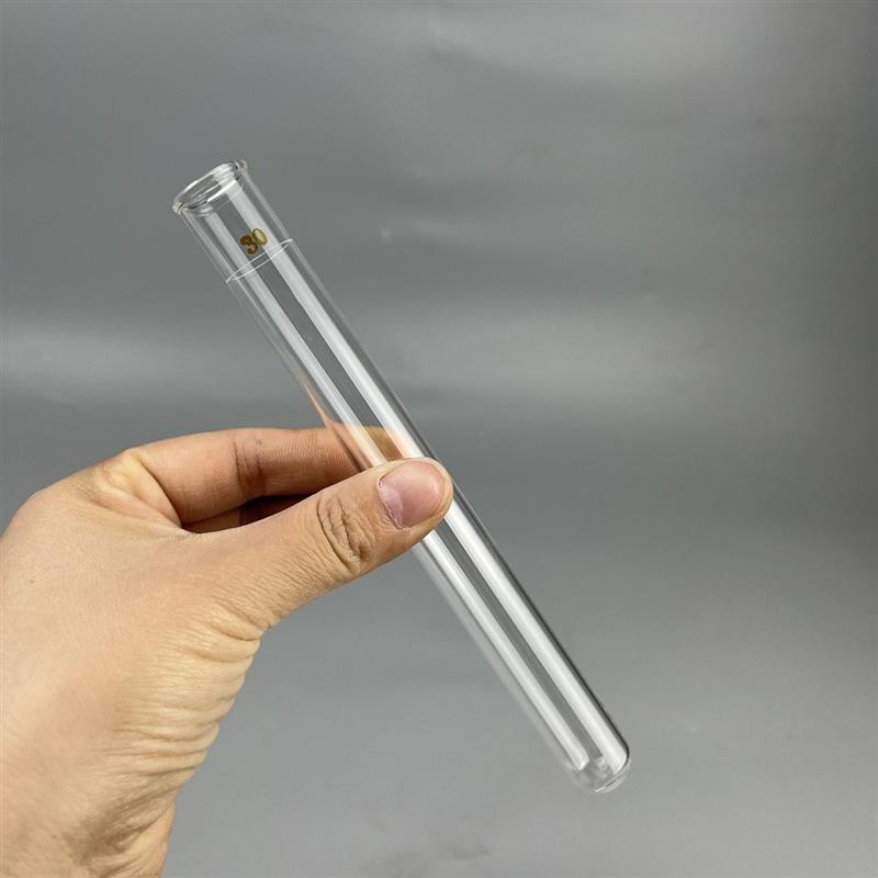 玻璃试管18x180带刻度30ml耐高温高硼硅玻璃试管刻度线耐酸碱石蜡