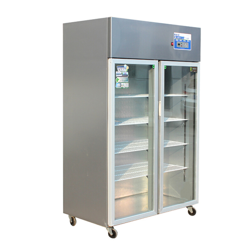 奥柯莱斯展示柜冷藏柜立式商用双门冰柜冰箱啤酒水果保鲜柜饮料柜