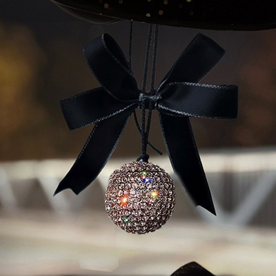 水晶车载香薰水挂件汽车内后视镜上装饰品吊坠女士高级感2025新款