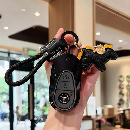 适用奔驰钥匙套C260L车E300L新款GLC扣C级S级S400壳GLE350女A200L