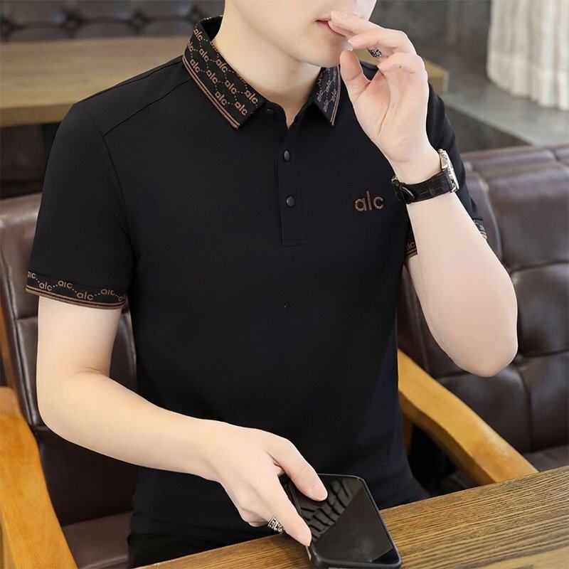 高端短袖POLO衫男纯棉2026新款夏季薄款透气潮牌刺绣男士修身T恤