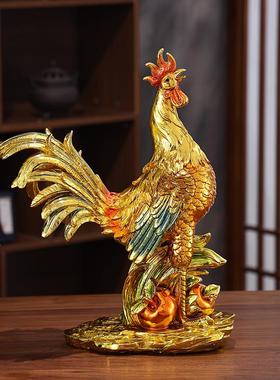 金鸡报喜公鸡摆件招财客厅家居装饰品吉祥物公司开 业乔迁新居礼