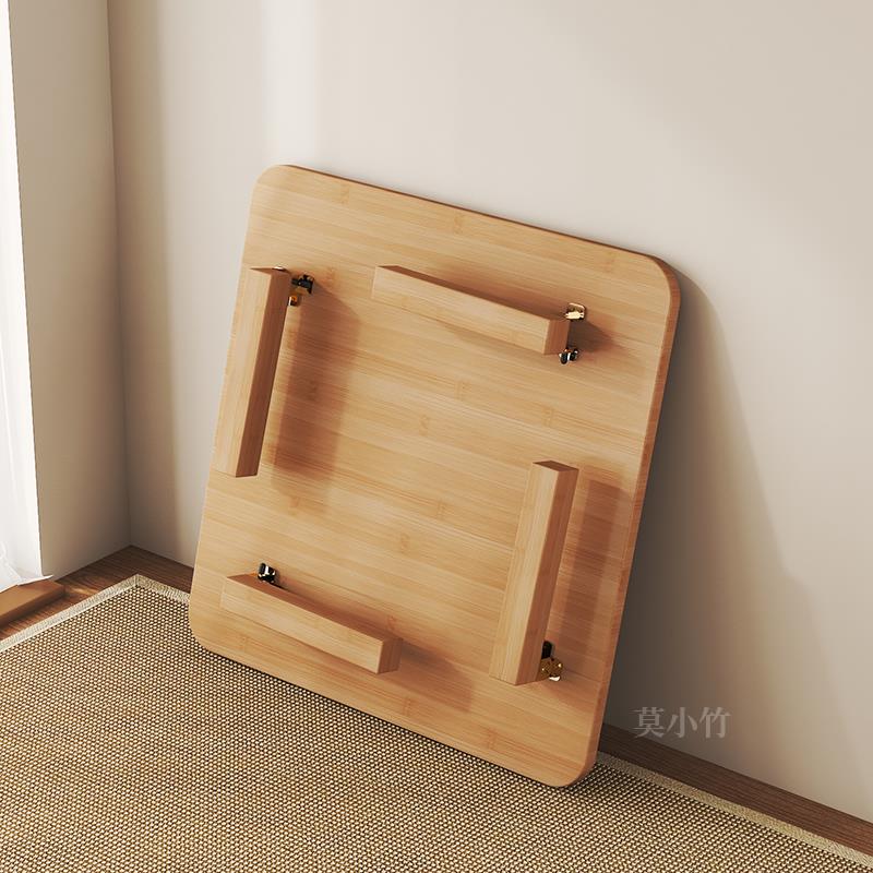 折叠桌楠竹炕桌家用实木榻榻米小茶几飘窗桌床上学习书桌电脑矮桌