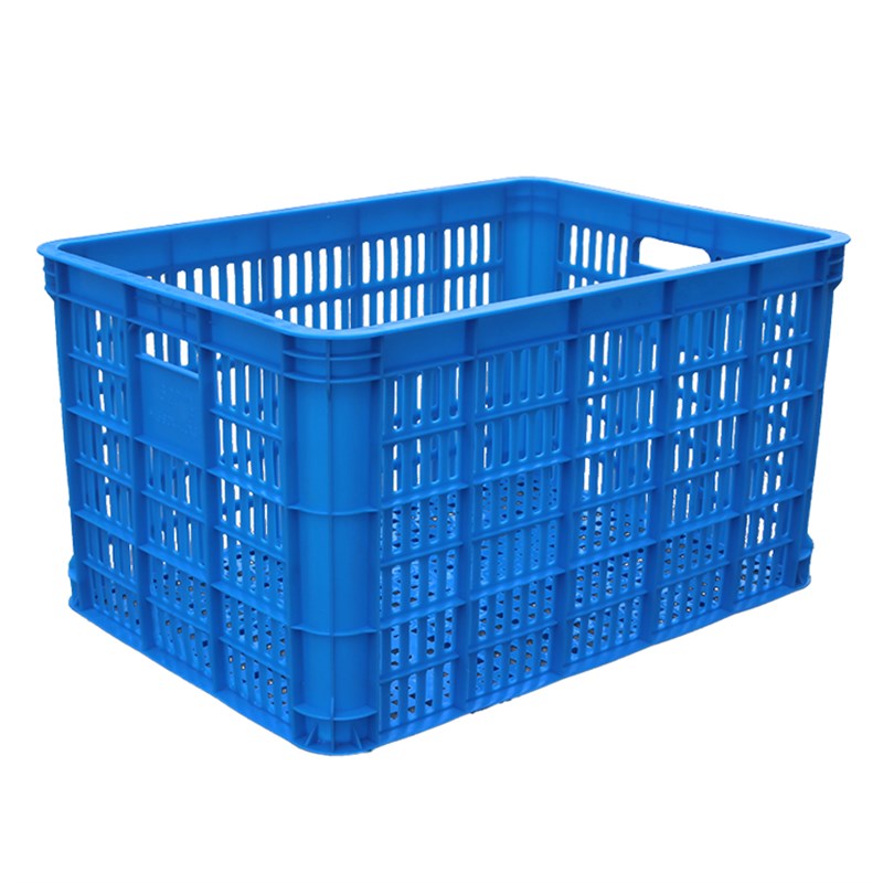 加厚塑料筐周转箱长方形箩筐快递框收纳框子镂空筐子特大号胶框匡