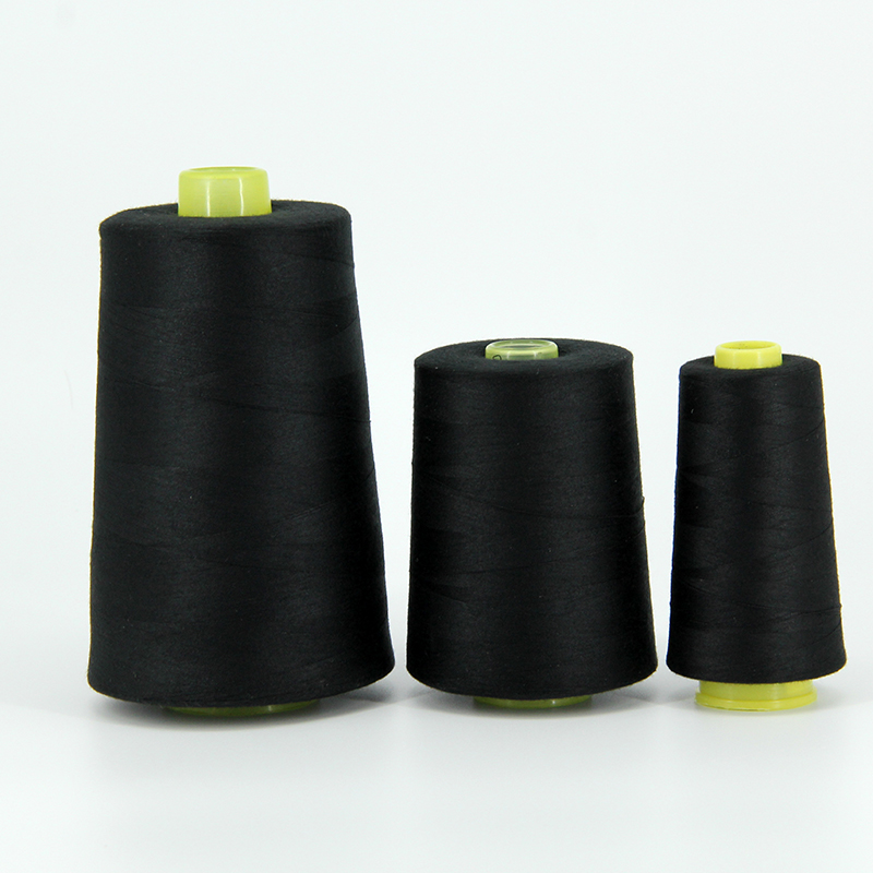 柳青缝纫线402涤纶缝纫线大卷缝纫线黑白缝纫线16000码宝塔缝纫线