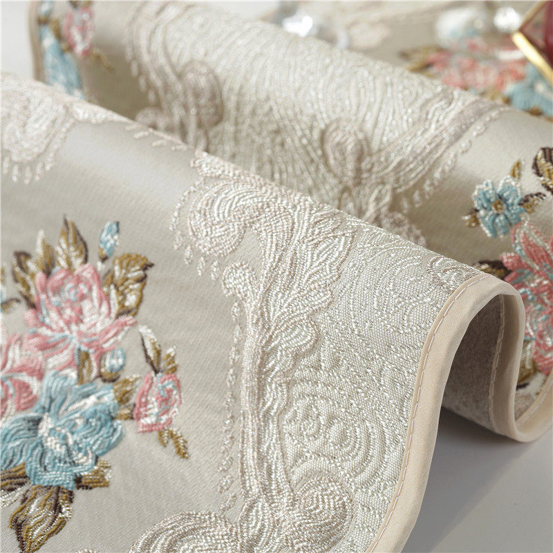 欧式圆桌桌布圆形餐桌布台布茶几圆几布艺餐厅家用椅垫椅套套装大