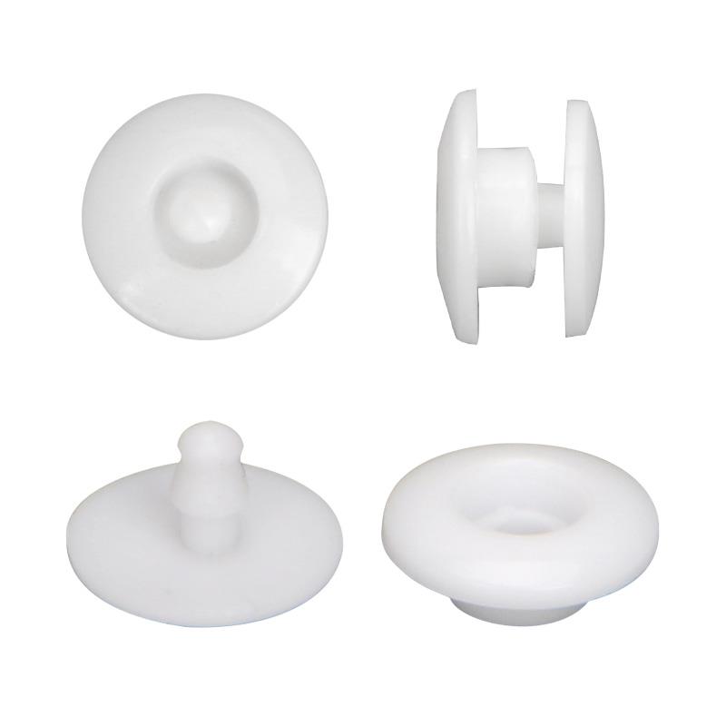 树脂一次性按扣二合扣防护面罩固定双合扣松紧带手腕带子母扣卡扣