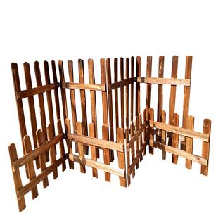 防腐木栅围栏阳台花坛篱笆栅栏围挡美丽乡村隔档庭院装饰软装摆件