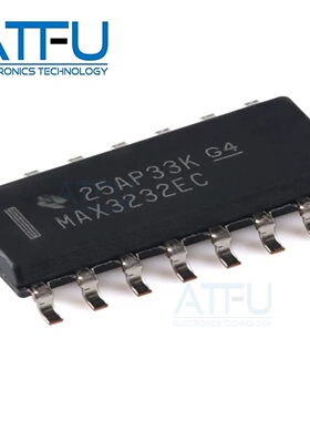 MAX3232ECDR SOP-16 RS-232线路驱动器/接收器IC芯片 全新原装