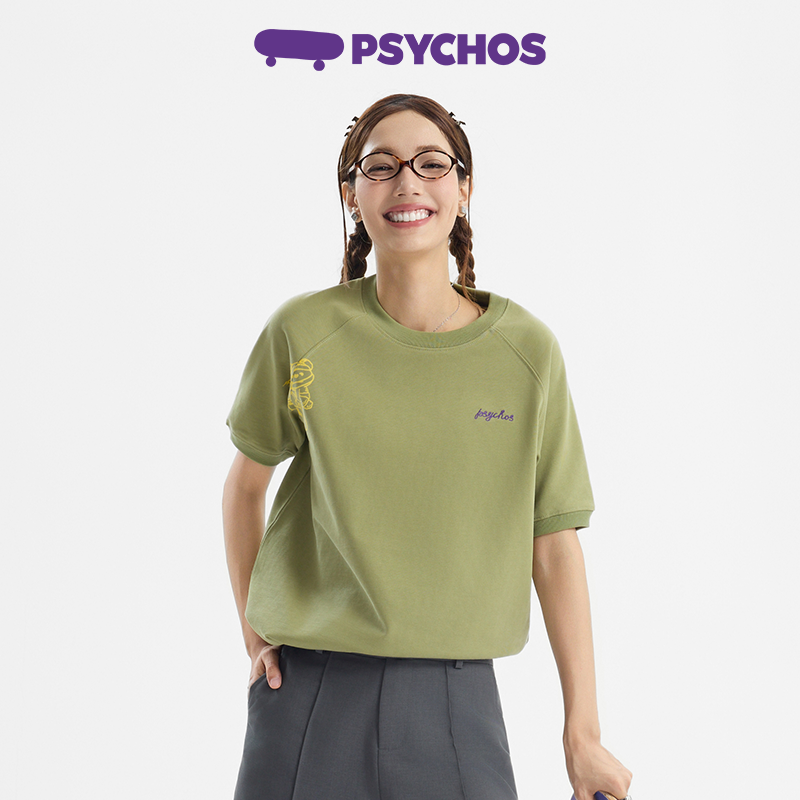 Psychos春夏新品纯棉印花短袖T恤