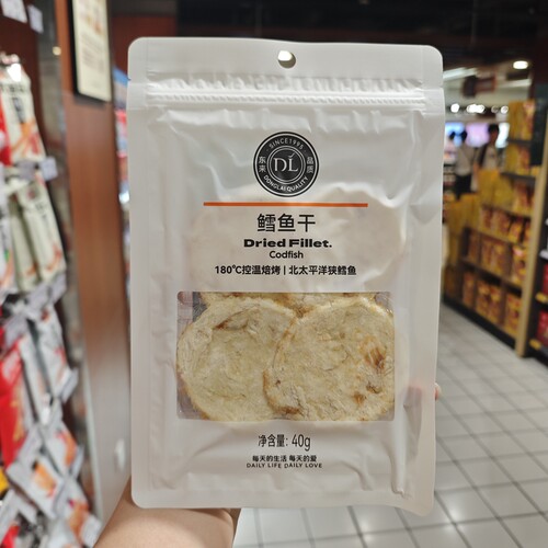 许昌胖东来DL鳕鱼干40g