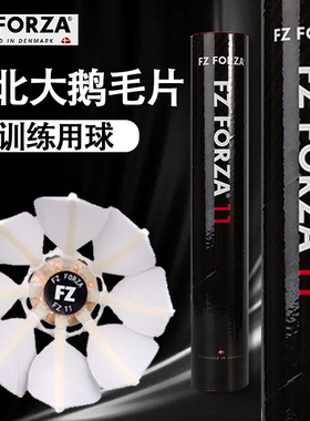 胜利FORZA羽毛球12只装稳定耐打学生娱乐训练鹅毛球FZ-11