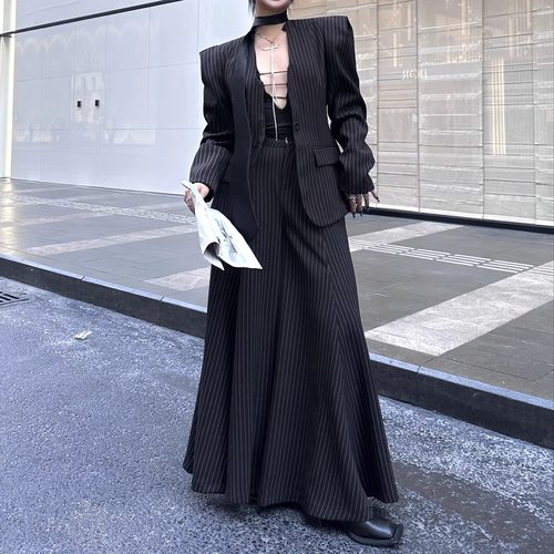 Blackgirl黑色大码西装高级设计