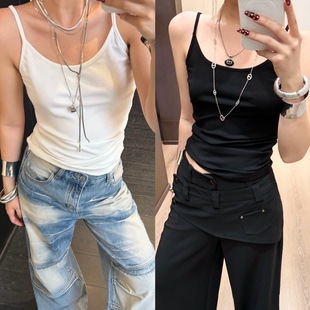 Blackgirl 辣妹吊带背心女夏季 修身 显瘦内搭外穿上衣 少女吊带