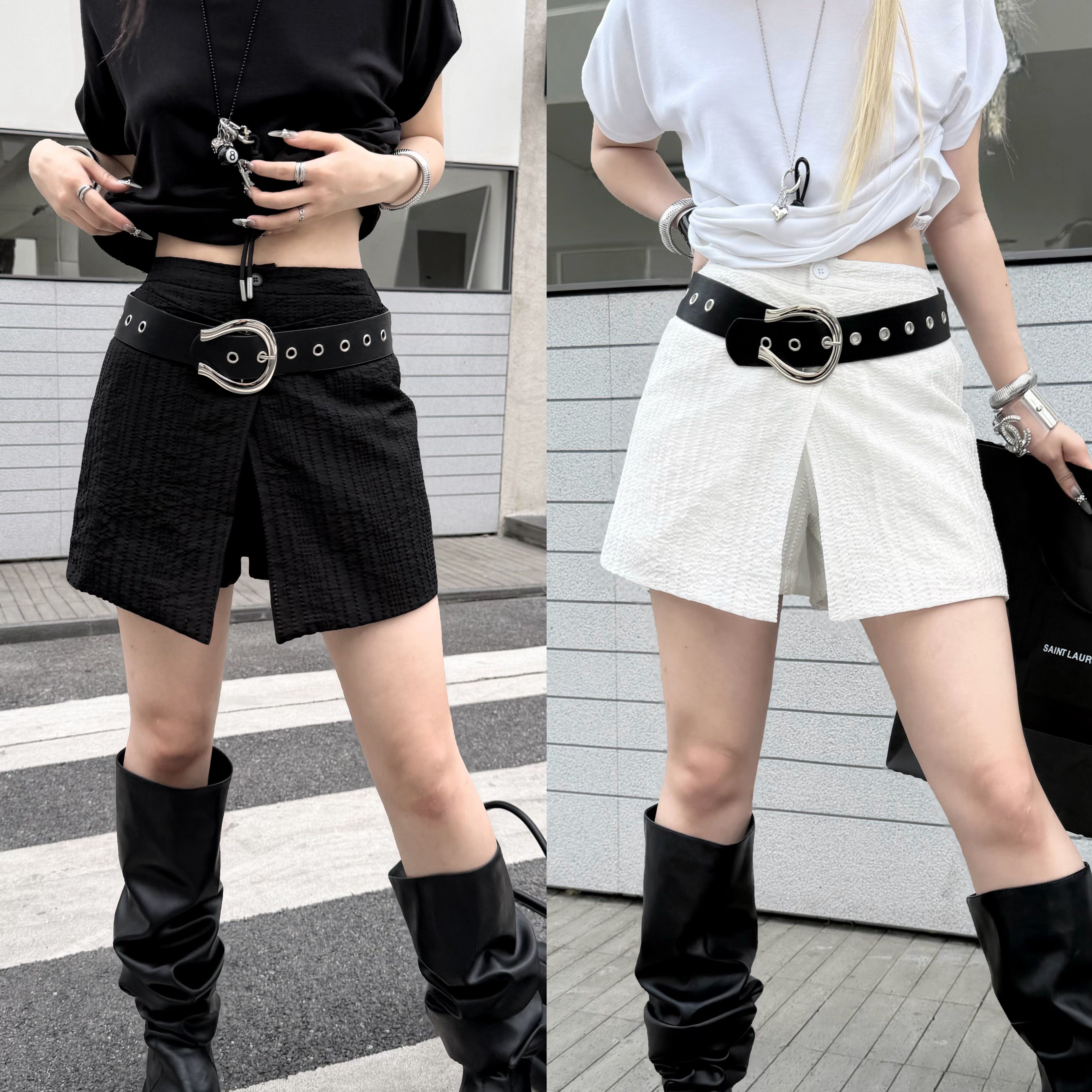 Blackgirl新款【童话公路】简约百搭短裤防走光裙裤夏季高级显瘦