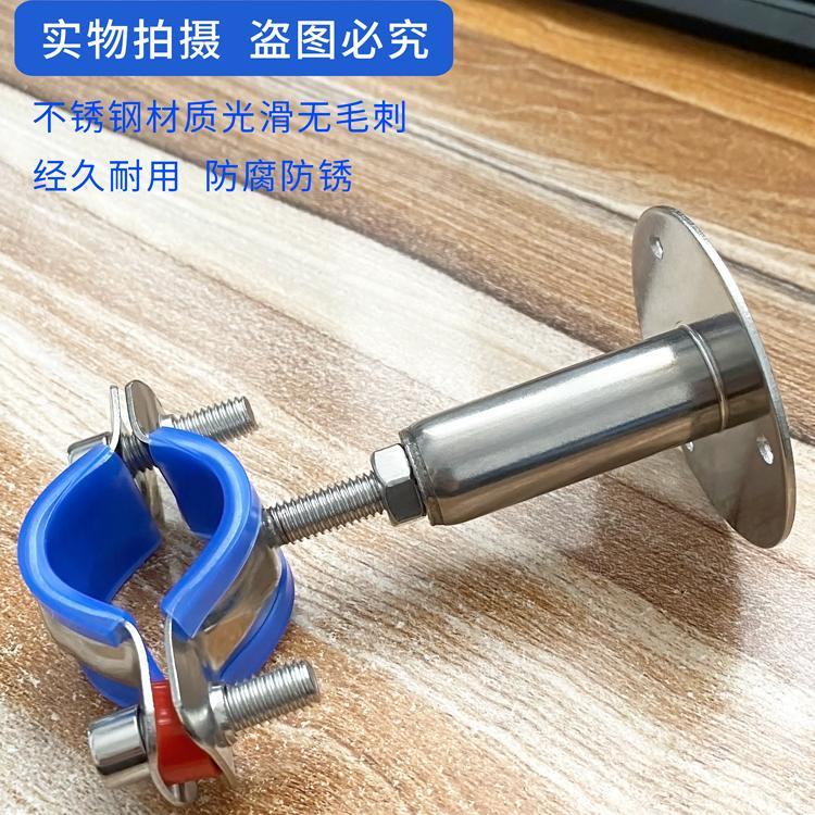 水管固定卡扣固定器不锈钢卡箍燃气管卡扣可调节管夹免打孔管卡子