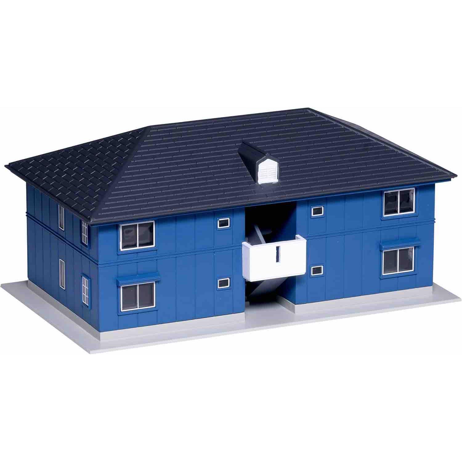 KATO N轨距 二层公寓 海军蓝 23-402D火车模型沙盘用品