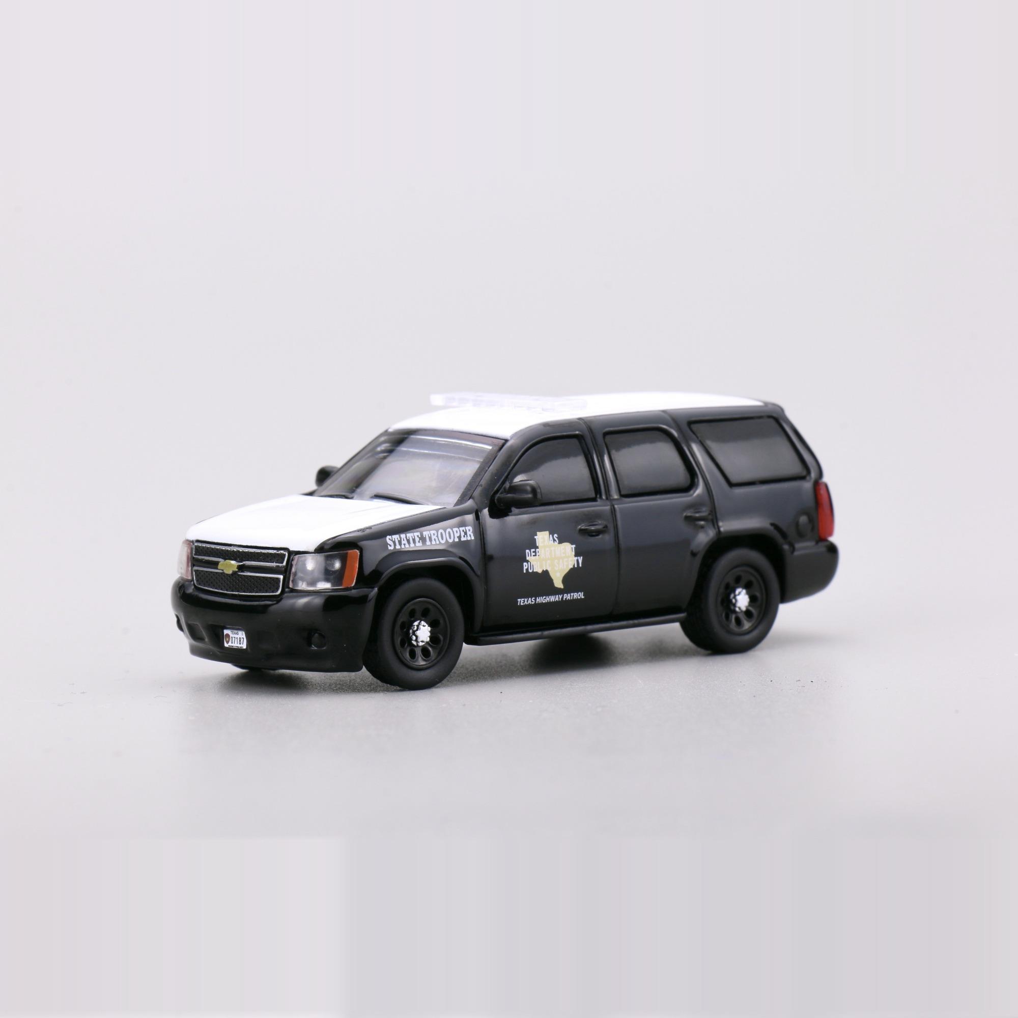 596 Model 1:64 雪佛兰塔河 得克萨斯州警车涂装 彷真合金车模