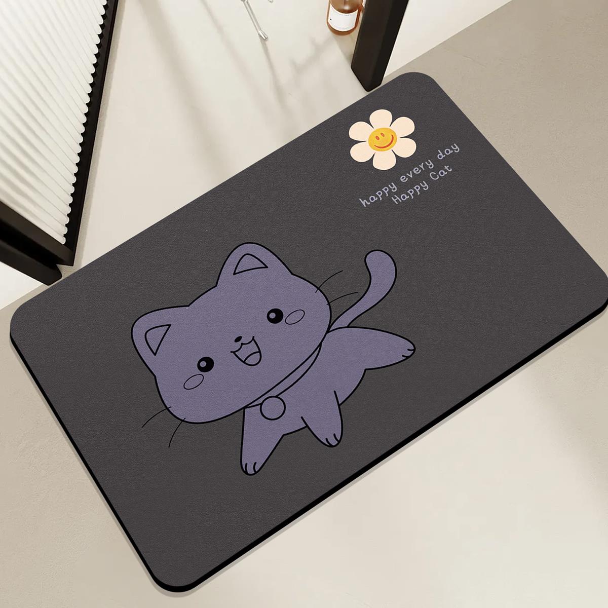 浴室地垫硅藻泥防滑垫吸水速干脚垫卫生间厕所门口门垫家用地毯