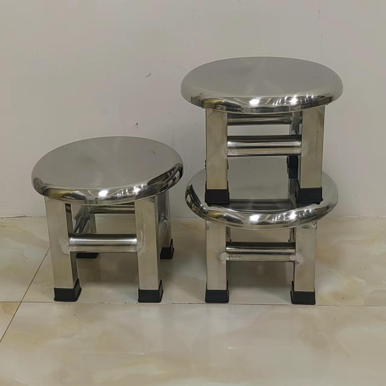 加厚不锈钢矮凳简约浴室洗澡小板凳工作食品车间员工凳子家用