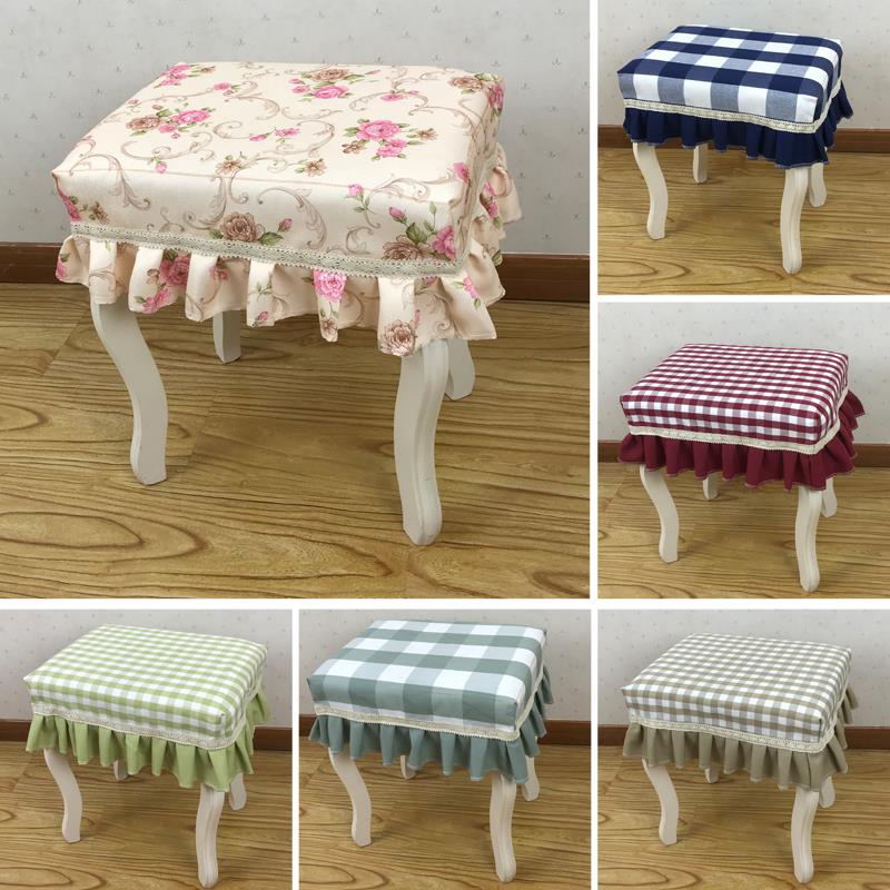凳子防尘罩布艺方形餐桌茶几家用钢琴凳套子圆梳妆台化妆凳罩定做