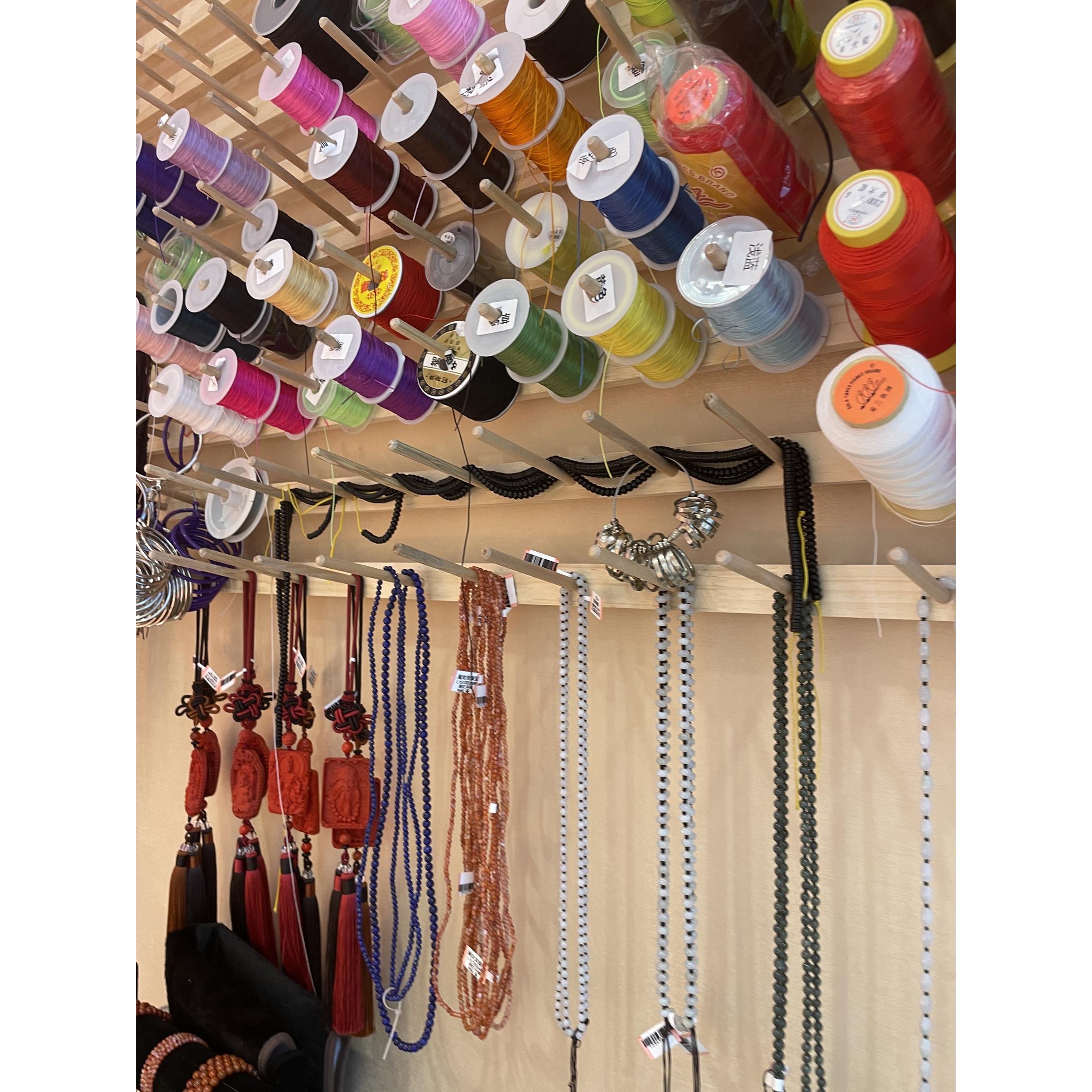 实木宝塔线收纳架缝纫线架串珠绳玉线麻线珠宝手链线水晶线缝衣线