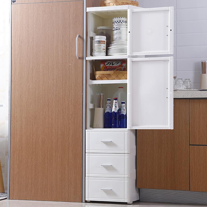 25/35cm厨房夹缝收纳柜抽屉式置物架零食储物柜子化妆室缝隙窄缝