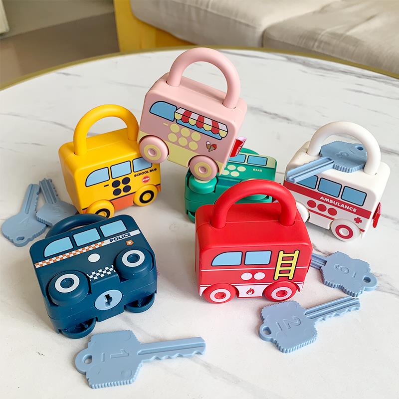 婴儿钥匙解锁匹配数码玩具数学早教启蒙幼儿手指精细运动教育教具