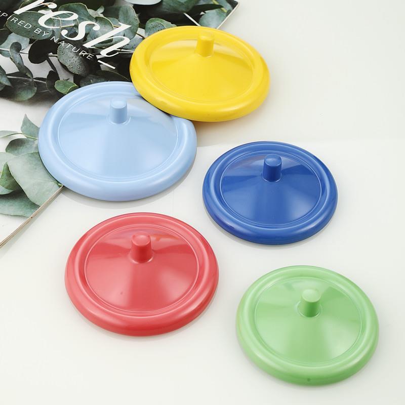 仿瓷塑料杯盖彩色盖 宿舍办公茶杯防尘盖 简约喝水杯马克杯杯盖子