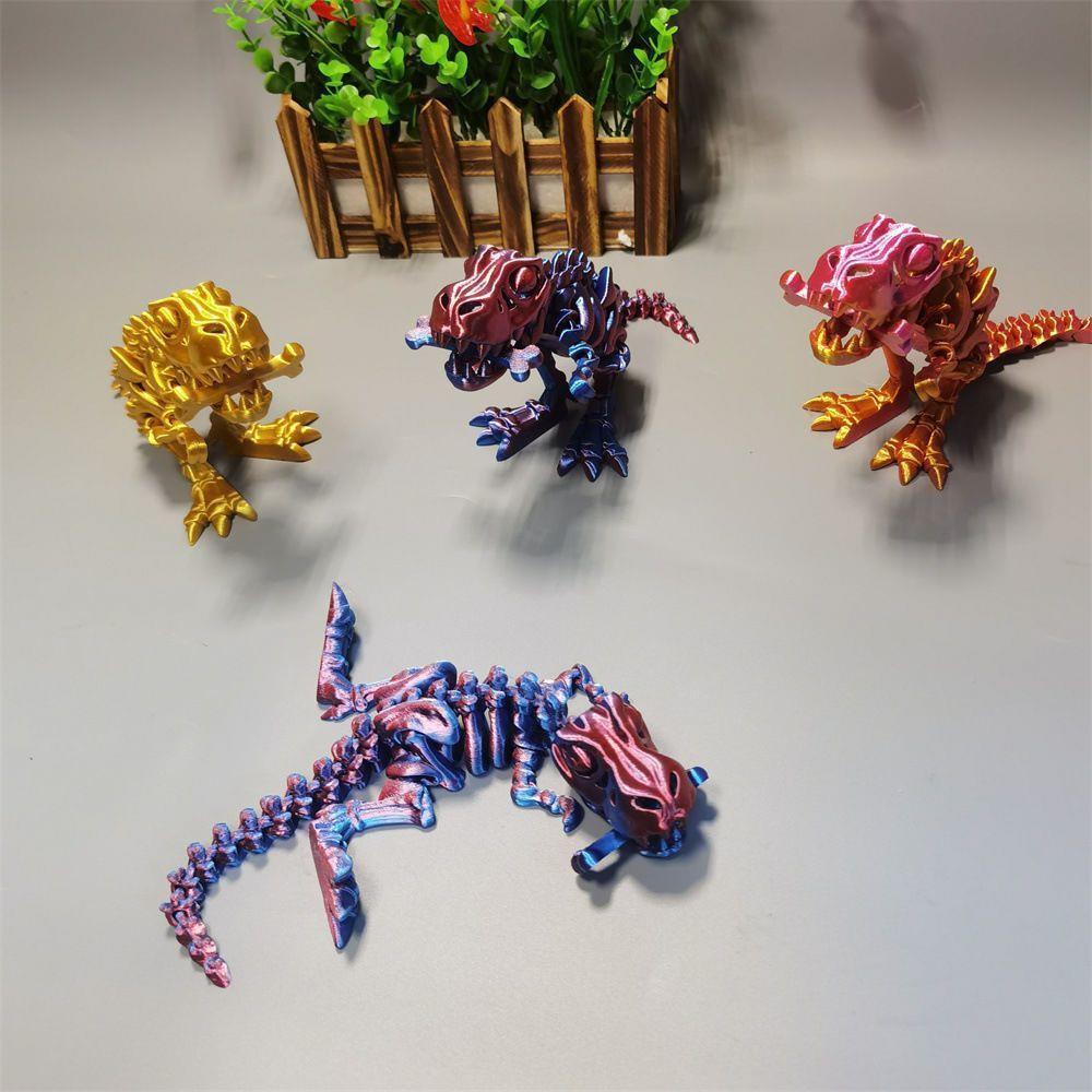 3D打印恐龙全身关节可动造型自由摆动创意摆件儿童解压益智玩具