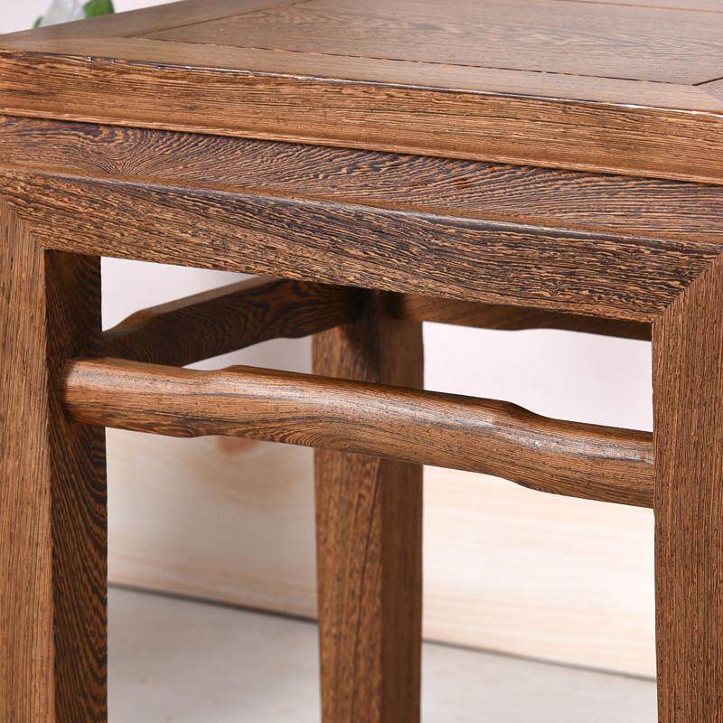 鸡翅木小方凳家用红木茶桌凳子中式实木矮凳沙发凳原木板凳梳妆凳